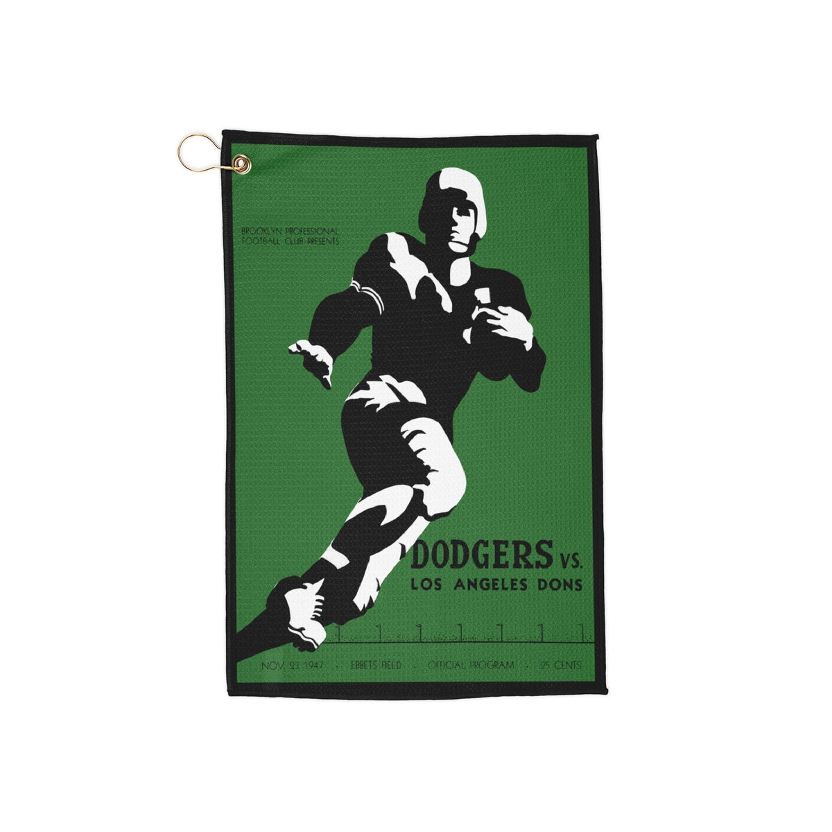 Golf Towel — Vintage Football Brooklyn Dodgers - Los Angeles Dons Retro Sports Design