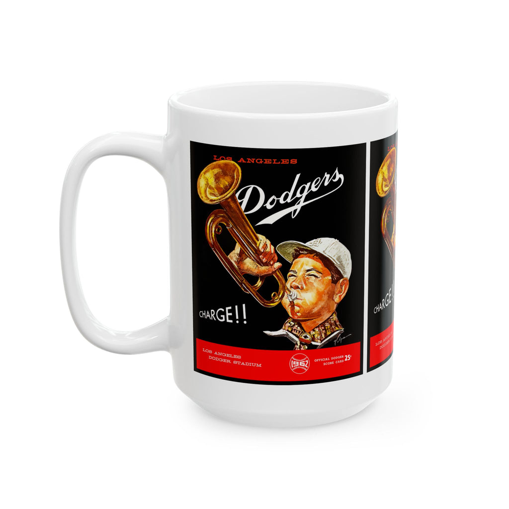 Vintage Ceramic Mug, 1962 Baseball Dodgers, Sports Fan Gift, Retro Coffee Cup, Baseball Lover Gift, Baseball Memorabilia, LA Dodgers Mug,