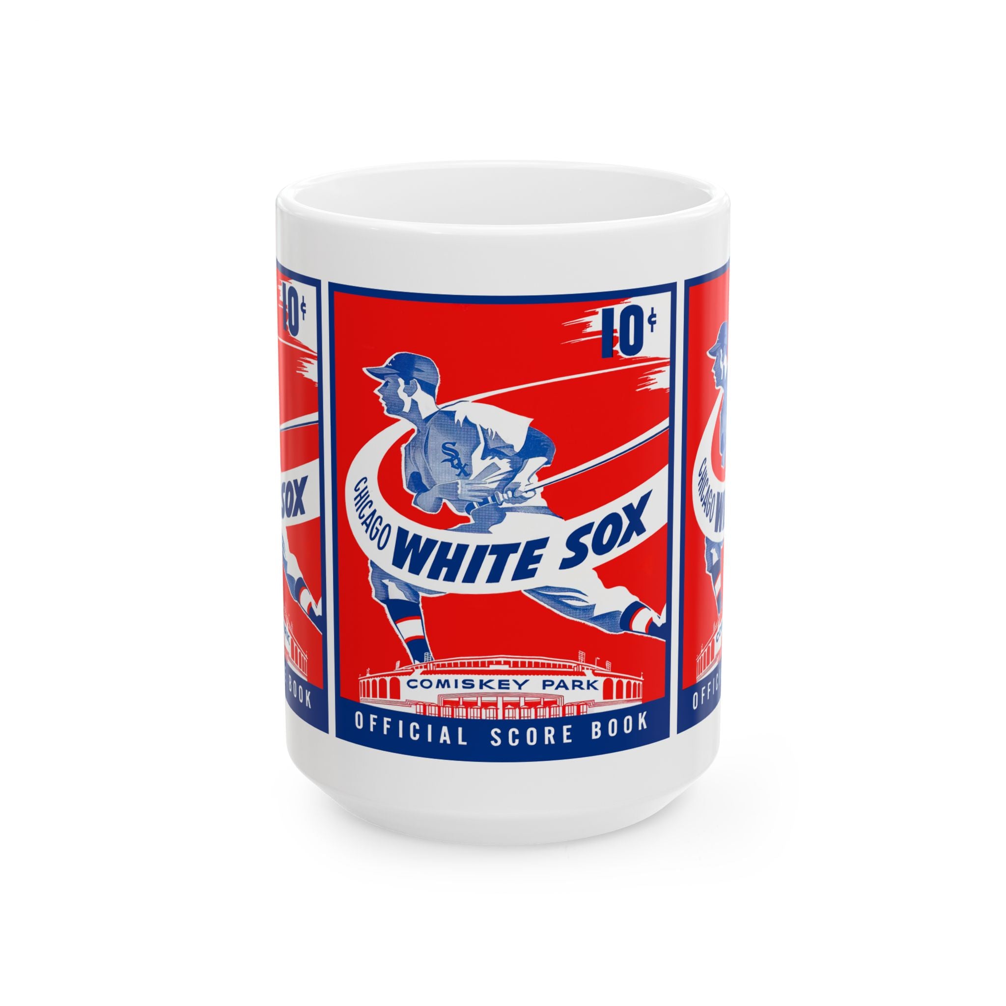 Vintage Baseball Ceramic Mug, Chicago White Sox Gift, Sports Fan Coffee Cup, Retro Baseball Team Memento, Baseball Memorabilia Mug, Father's