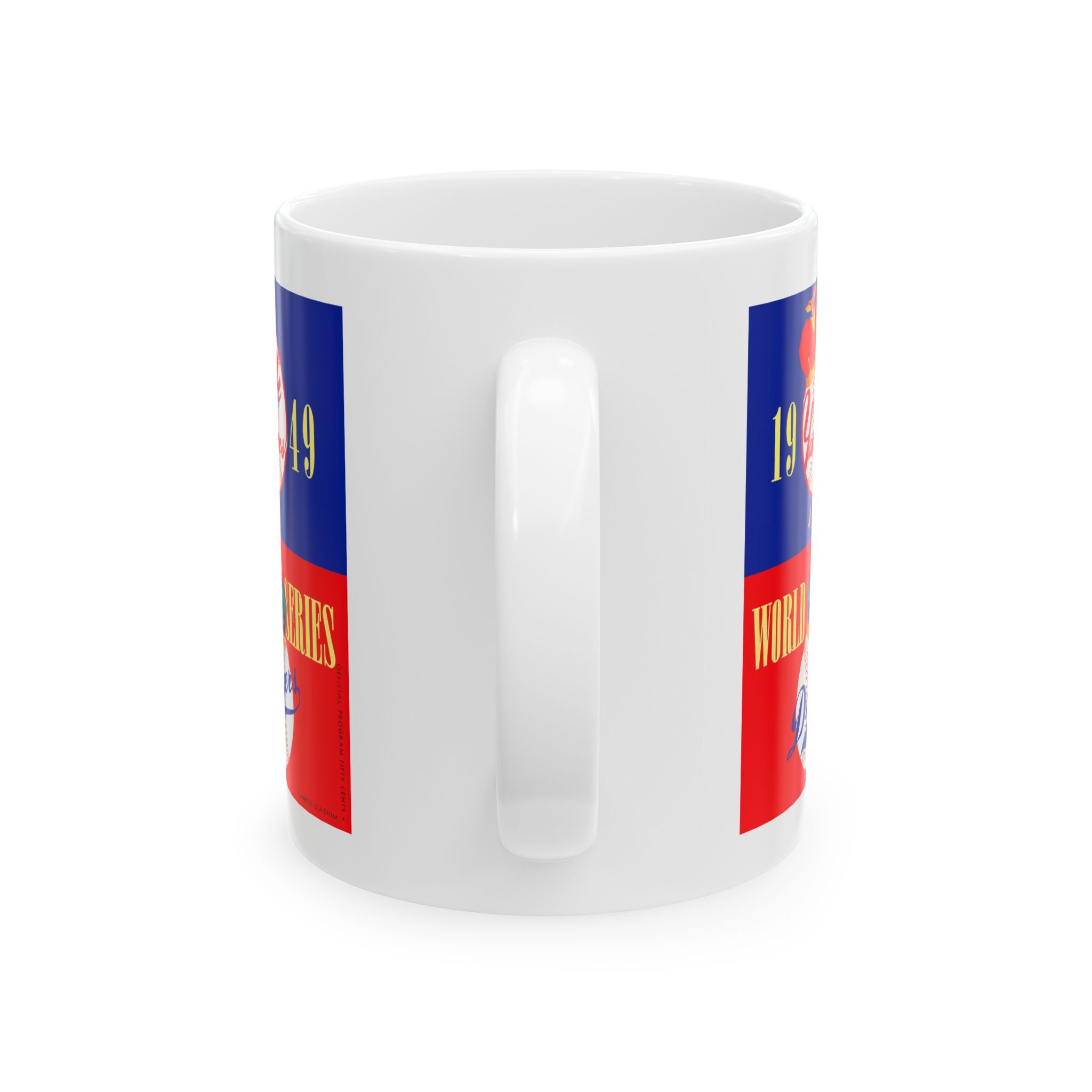 1949 Yankees vs Dodgers Baseball World Series Mug