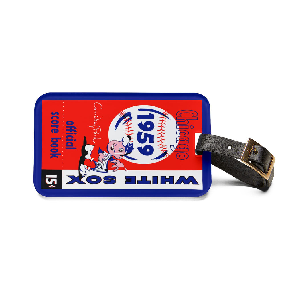 1959 White Sox Luggage Tag | Vintage Baseball Travel ID