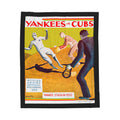 Velveteen Plush Blanket, 1932 Baseball World Series Yankees Cubs - Cozy Throw, Sports Fan Gift, Home Decor, Couch Blanket, Unique Present