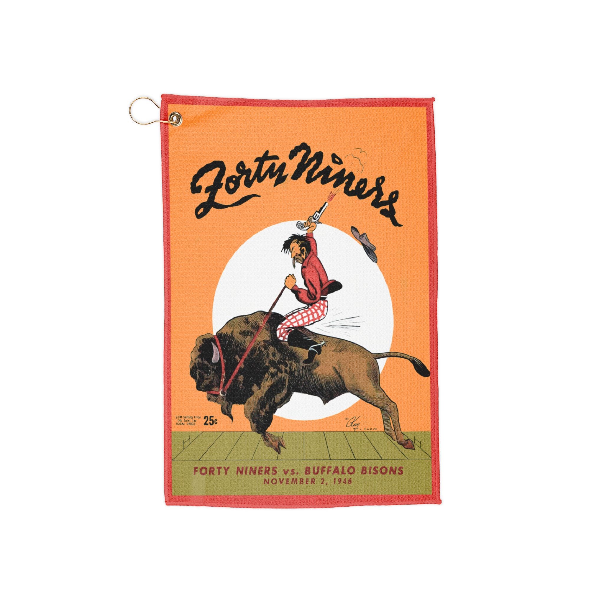 1946 Football San Francisco Buffalo Golf Towel