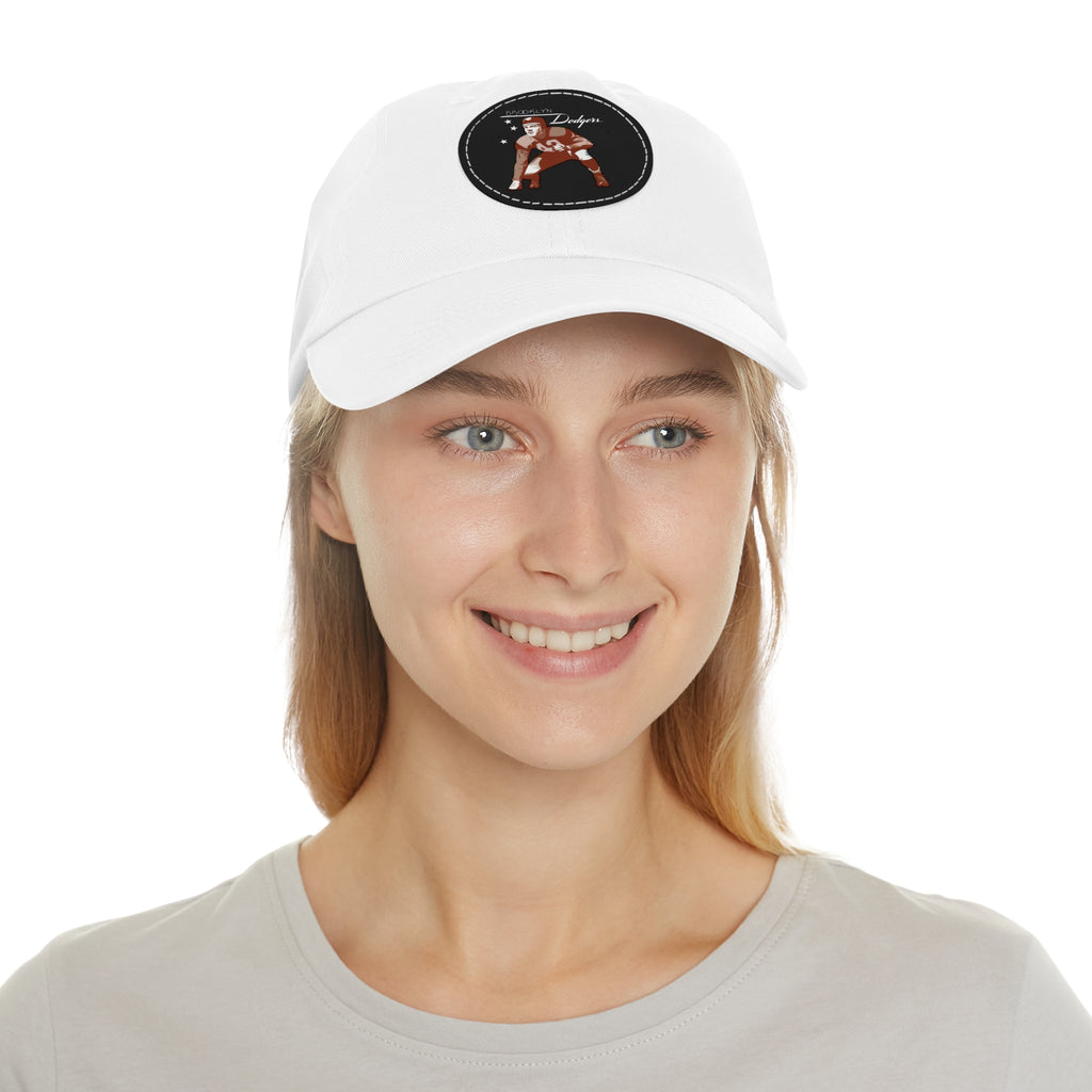 1943 Brooklyn Dodgers Football - Dad Hat with Leather Patch (Round)
