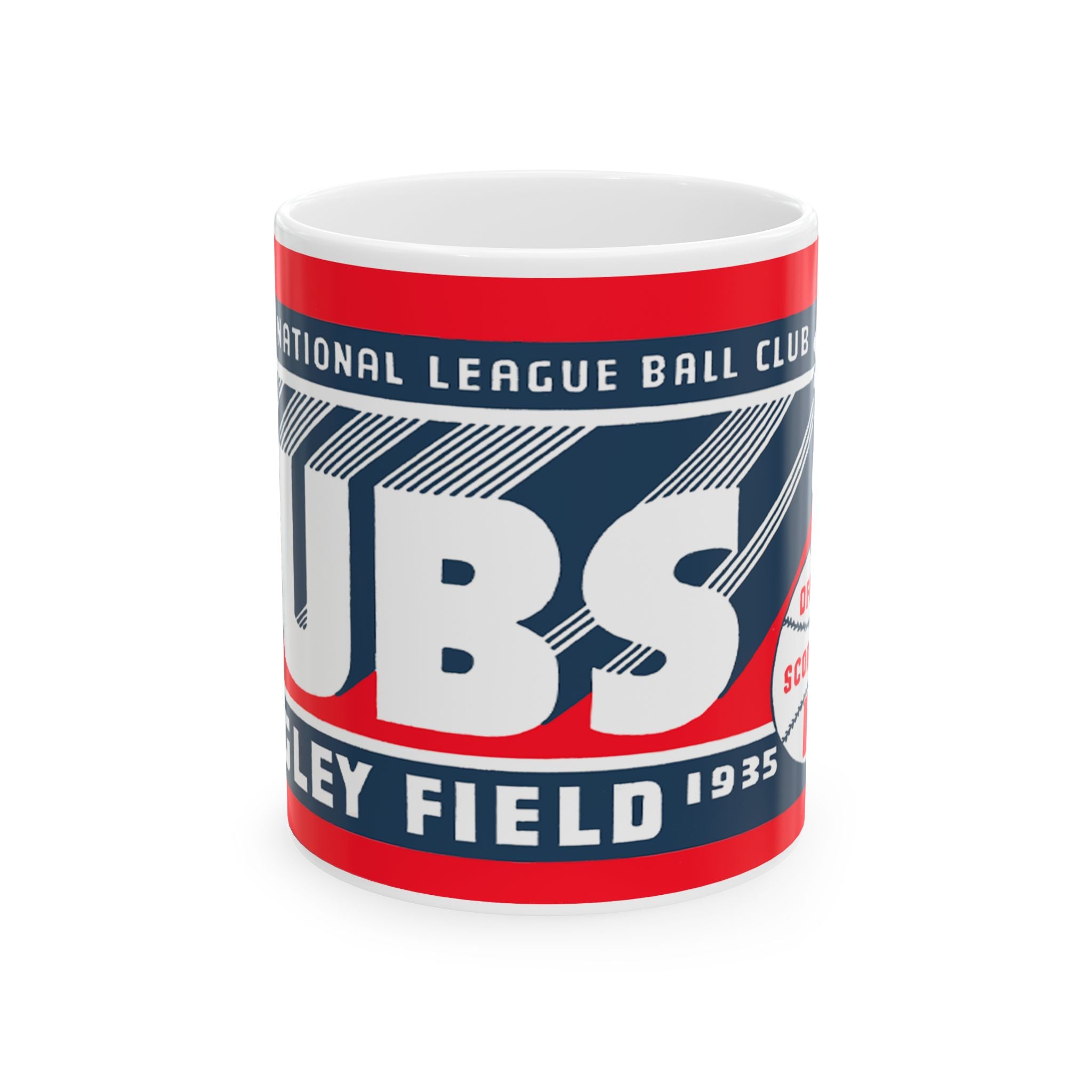 Ceramic Mug, 1935 Baseball Chicago Cubs, Sports Fan Gift, Vintage Baseball Memorabilia, Baseball Enthusiast Mug, Retro Baseball Collectible,
