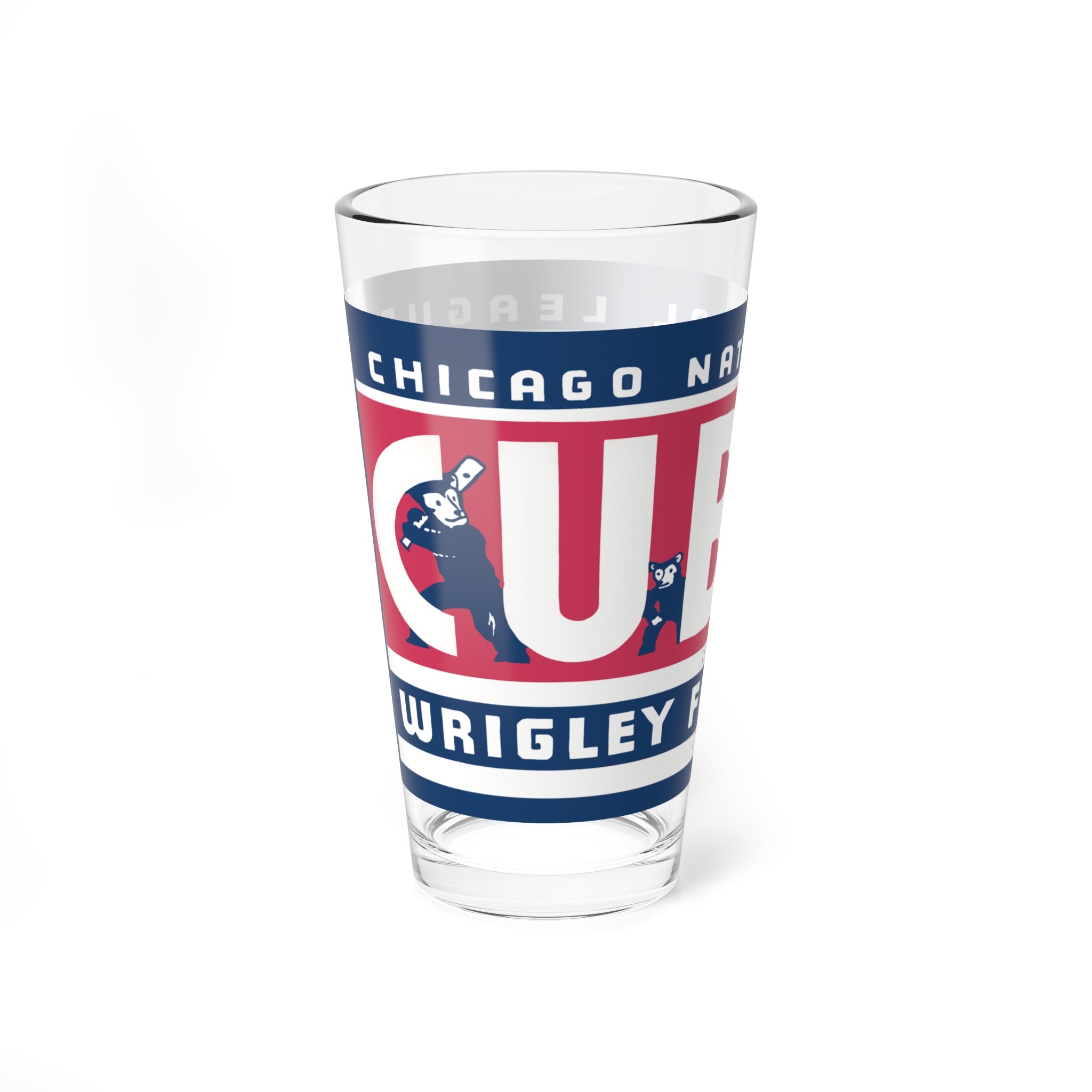 Mixing Glass, Chicago Cubs Baseball 1934, 16oz - Gift for Sports Fans, Collectible Glass, Baseball Memorabilia, Barware, Sports Decor