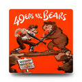 1955 Vintage Chicago Bears - San Francisco 49ers Football Program Cover - Acrylic Wall Clock