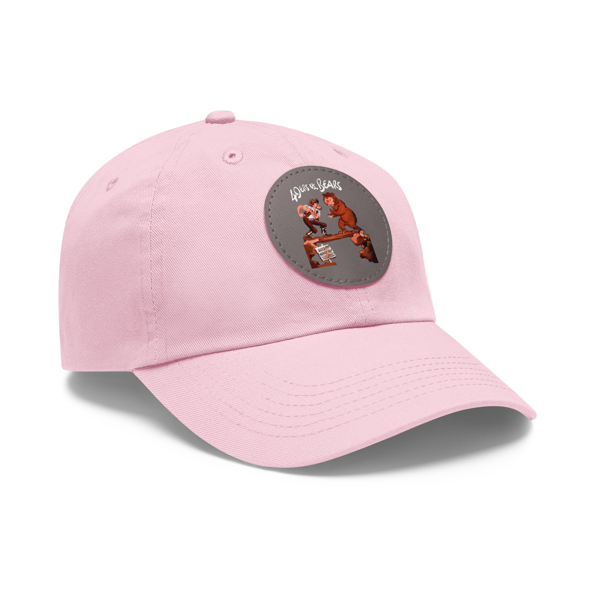 1955 Vintage Chicago Bears - San Francisco 49ers Football Program Cover - Dad Hat with Leather Patch (Round)