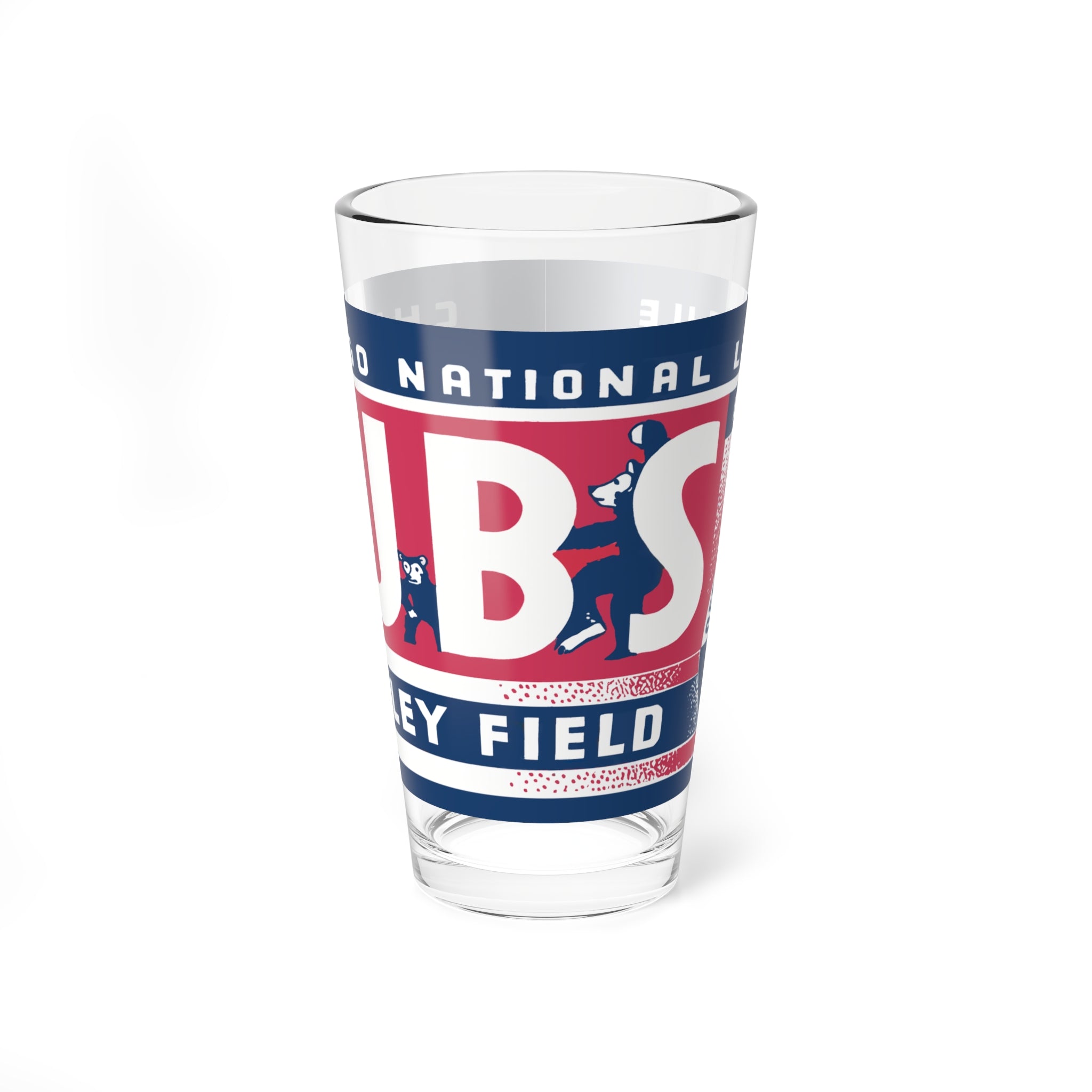 Mixing Glass, Chicago Cubs Baseball 1934, 16oz - Gift for Sports Fans, Collectible Glass, Baseball Memorabilia, Barware, Sports Decor
