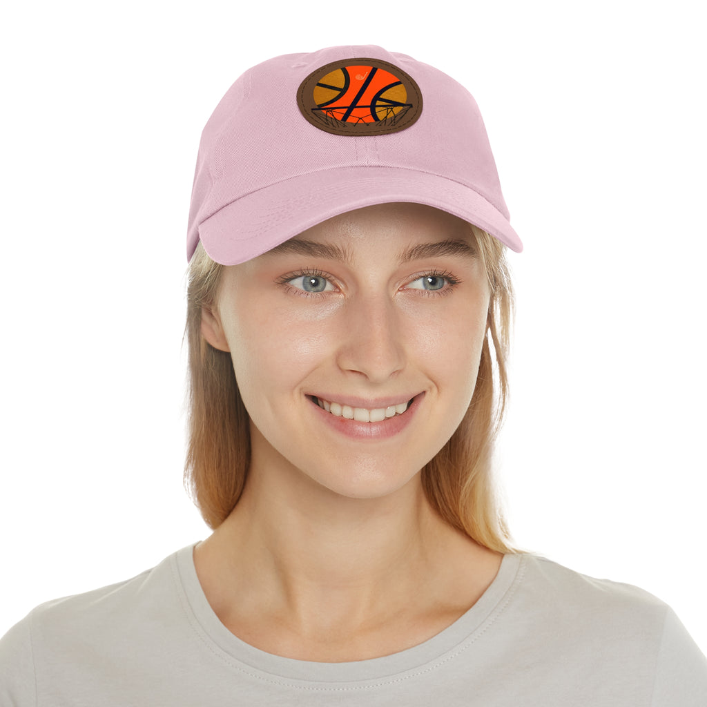 1967- 1968 Vintage Seattle Super Sonics Basketball - Dad Hat with Leather Patch (Round)