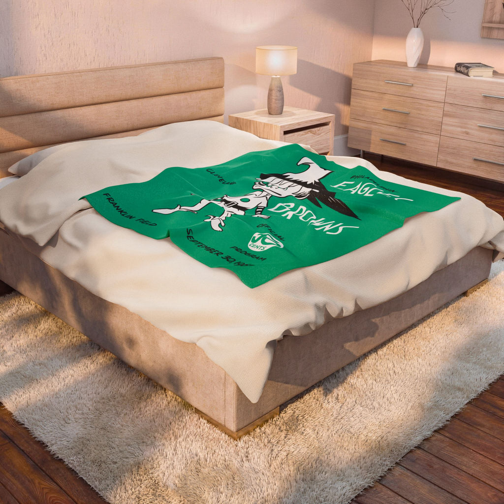 Throw Blanket-1962 Philadelphia Eagles Football Cleveland Browns Fan Gift, Football Sports Decor, Home Decor, Game Day Blanket,Football Gift
