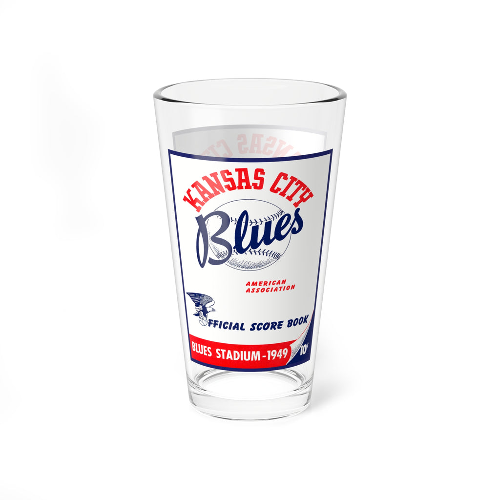 1949 Kansas City Blues Baseball Mixing Glass, 16oz | Vintage Baseball