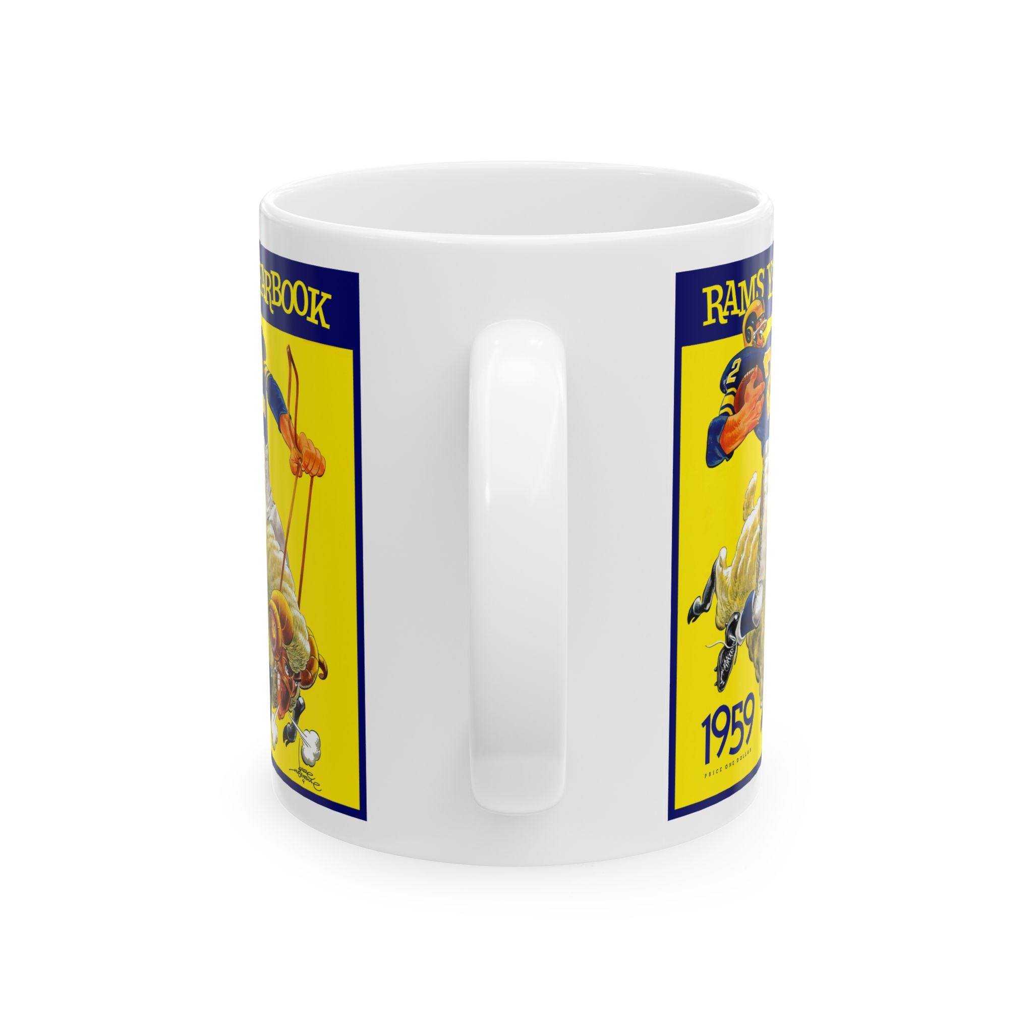 Los Angeles Rams 1959 Football Ceramic Mug, Sports Fan Gift, Coffee Cup, Team Logo Memorabilia, Football Collectible
