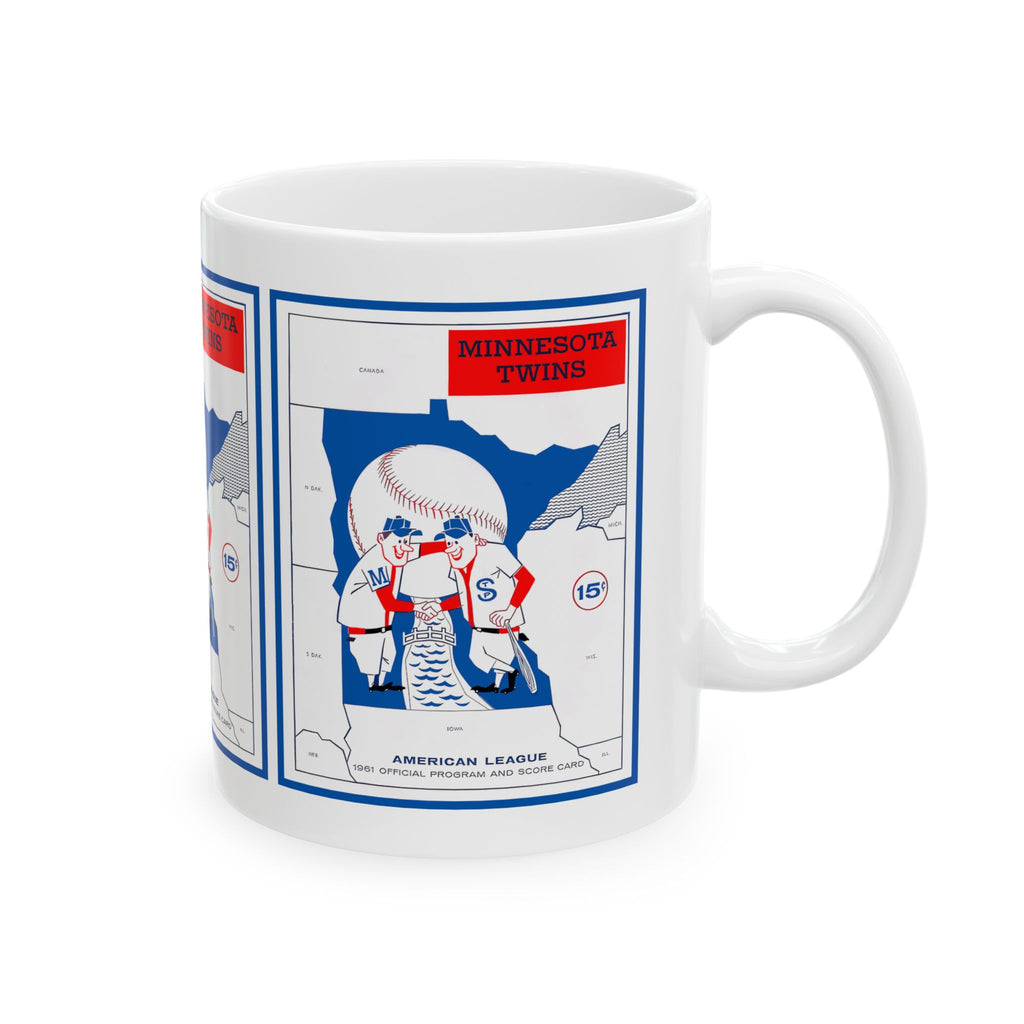 Minnesota Twins Ceramic Mug, 1961 Baseball Sports Fan Drinkware, Coffee Cup Gift, Baseball Lover Tea Mug, MLB Decor, Baseball Collectible