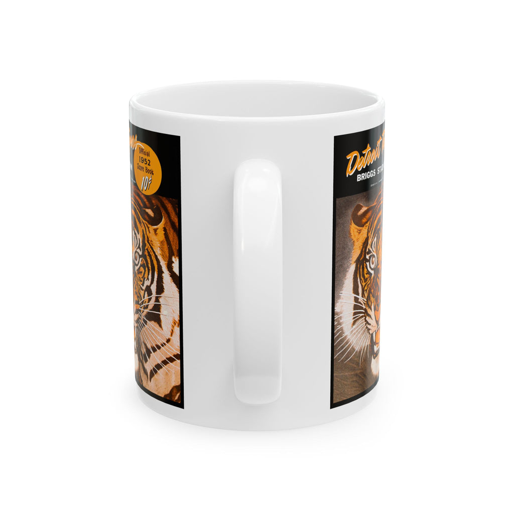 Vintage Detroit Tigers Ceramic Mug, Sports Fan Gift, Baseball Team Memorabilia, 11oz 15oz Cup, 1952 Retro Design