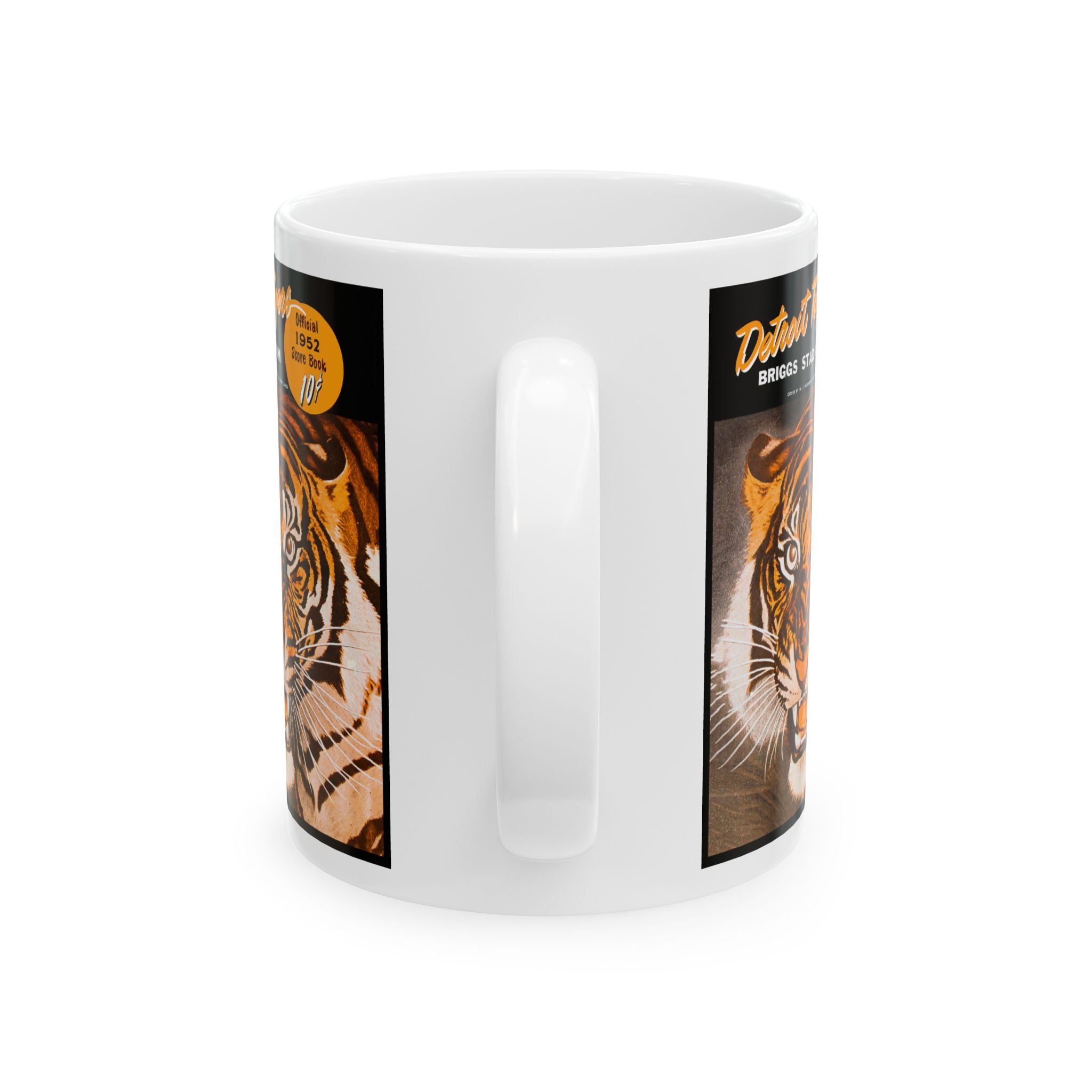 Vintage Detroit Tigers Ceramic Mug, Sports Fan Gift, Baseball Team Memorabilia, 11oz 15oz Cup, 1952 Retro Design