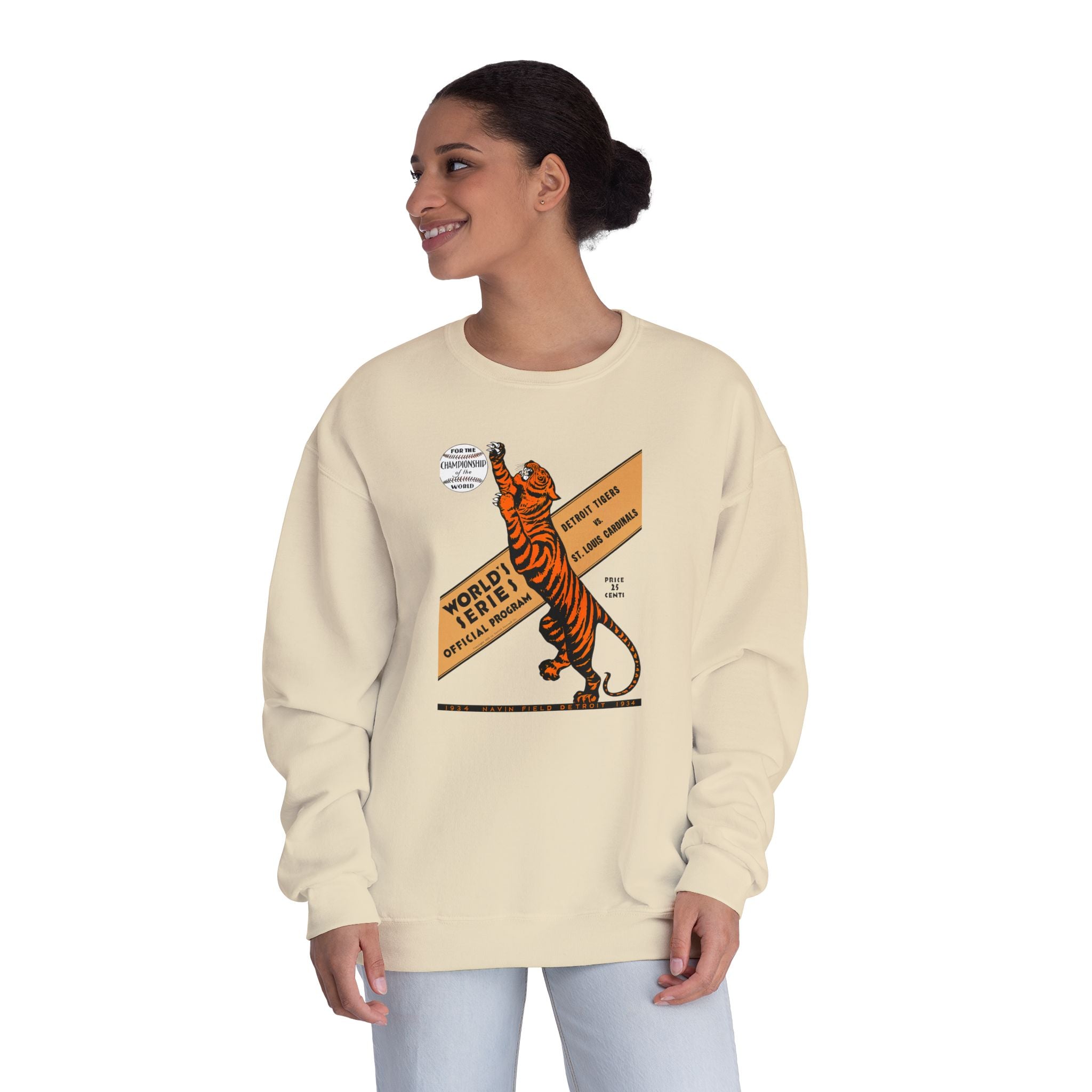 1934 Vintage Cardinals - Tigers Baseball World Series -  NuBlend® Crewneck Sweatshirt