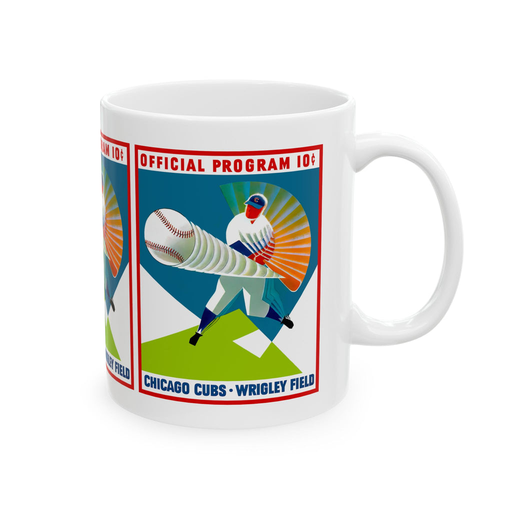 1960 Vintage Chicago Cubs Wrigley Field Baseball Program Ceramic Mug (11oz/15oz)