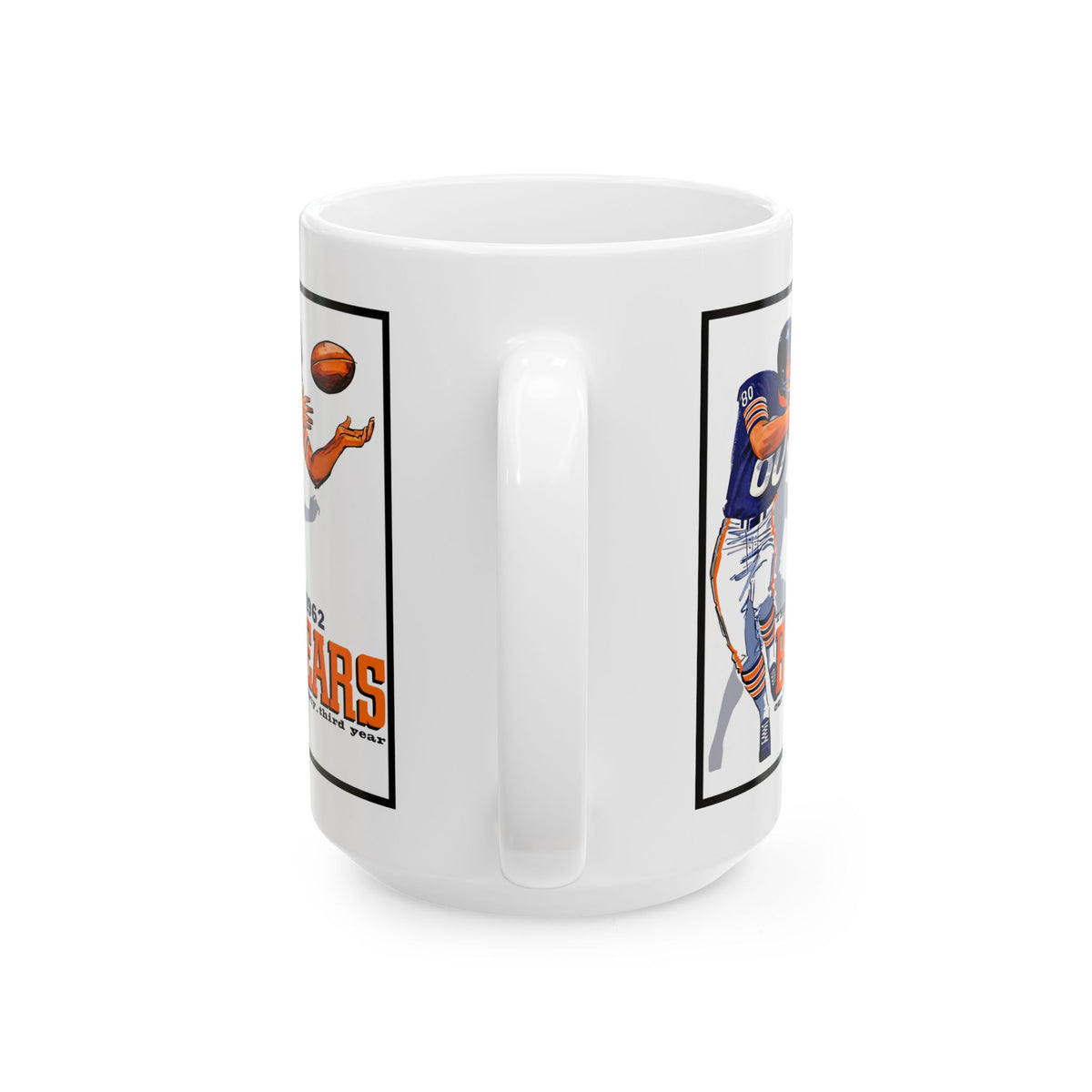 1962 Bears Vintage Football Yearbook Ceramic Mug (11oz & 15oz)