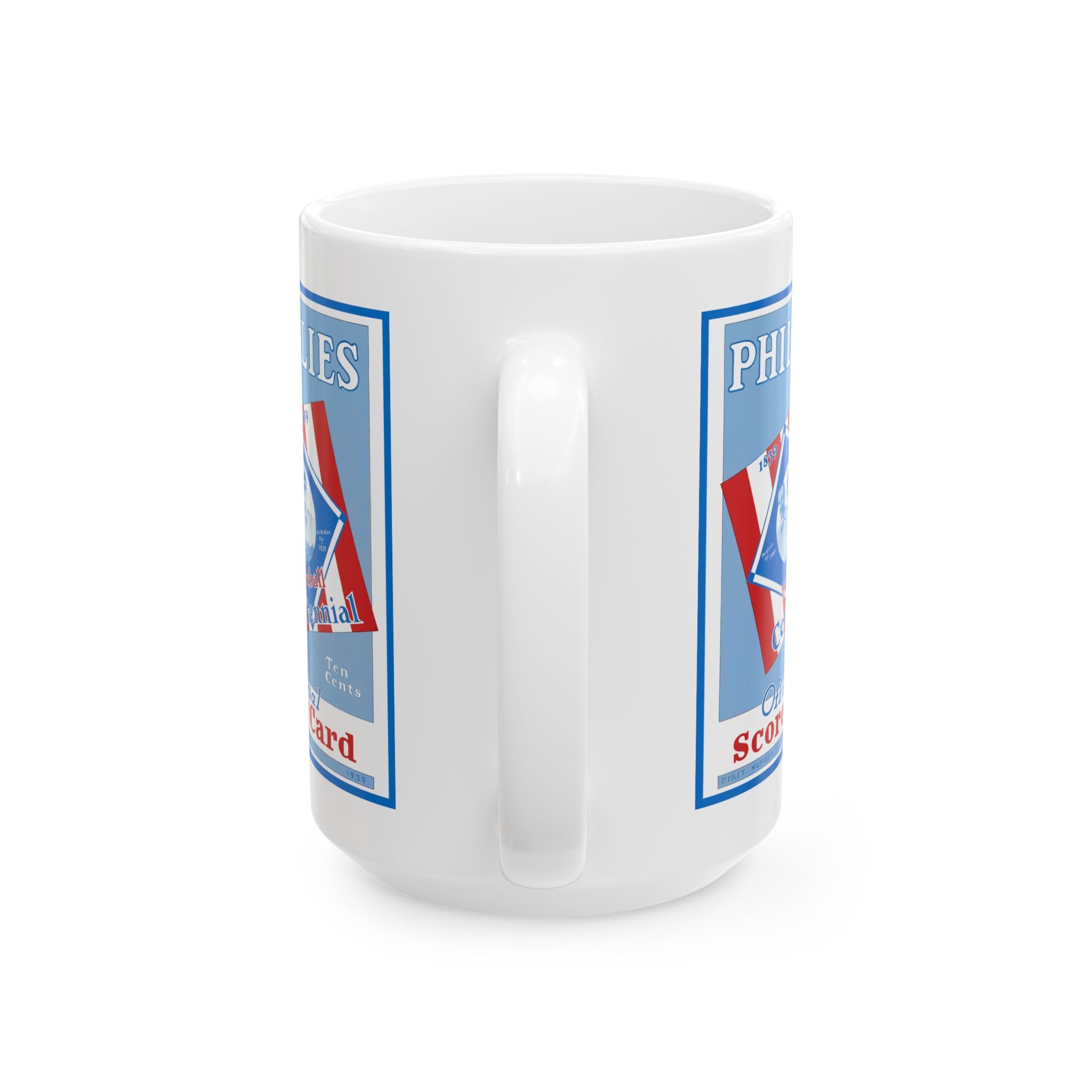Ceramic Mug, 1939 Baseball Phillies, Sports Fan Gift, Vintage Baseball Mug, Baseball Lover Gift, Baseball Memorabilia, Sports Collectible