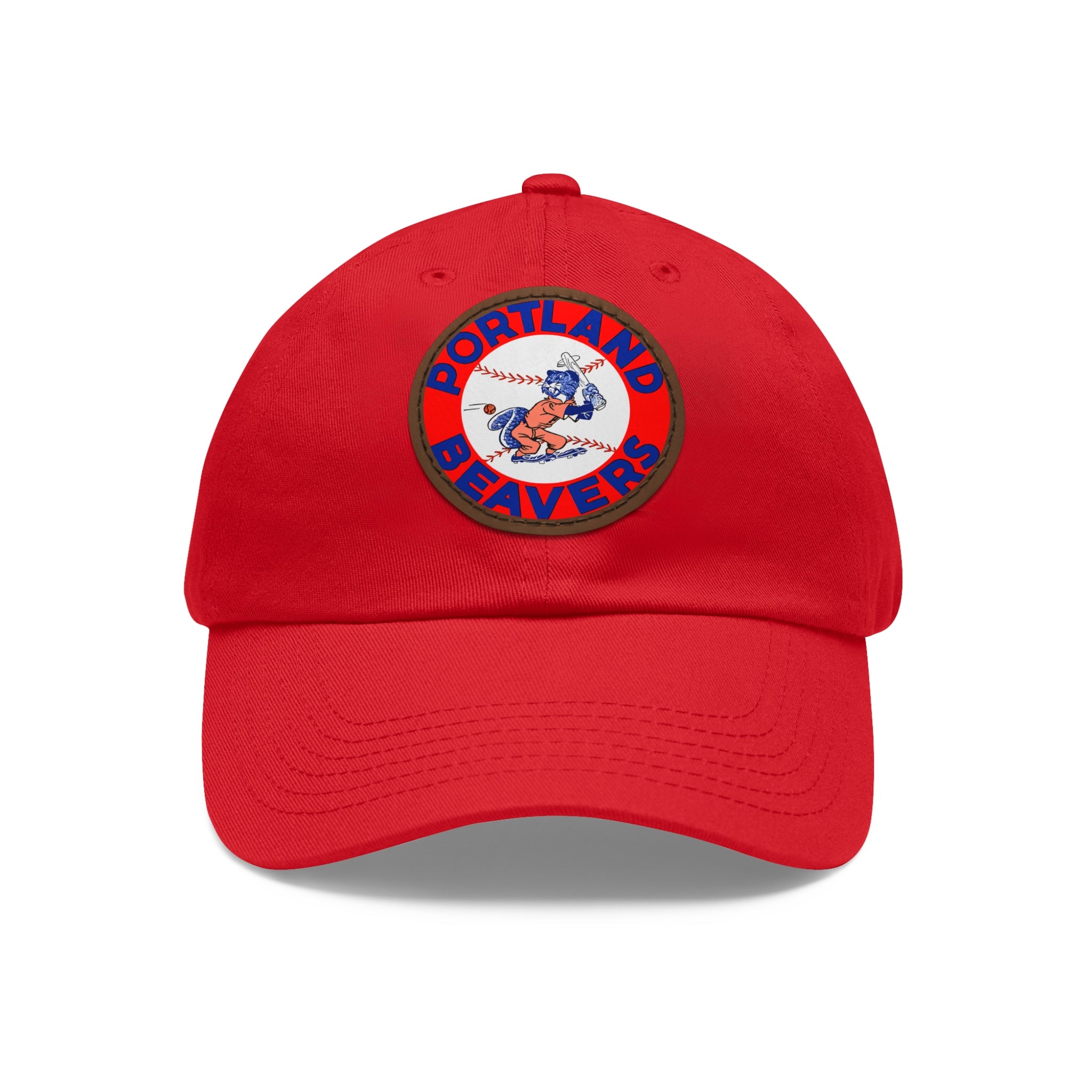 1967 Vintage Portland Beavers - Pacific Coast League Baseball - Dad Hat with Leather Patch (Round)