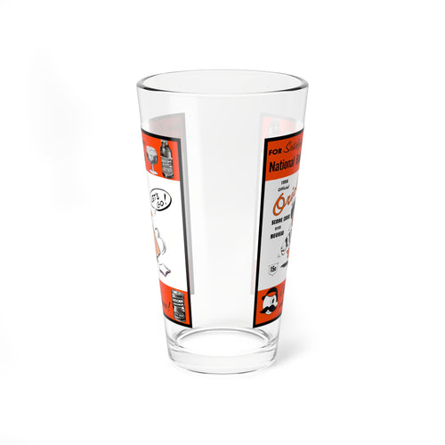 16oz Mixing Glass, 1956 Baseball Baltimore Orioles Gift, Barware, Glassware, Orioles Fan Present, Baseball Memorabilia