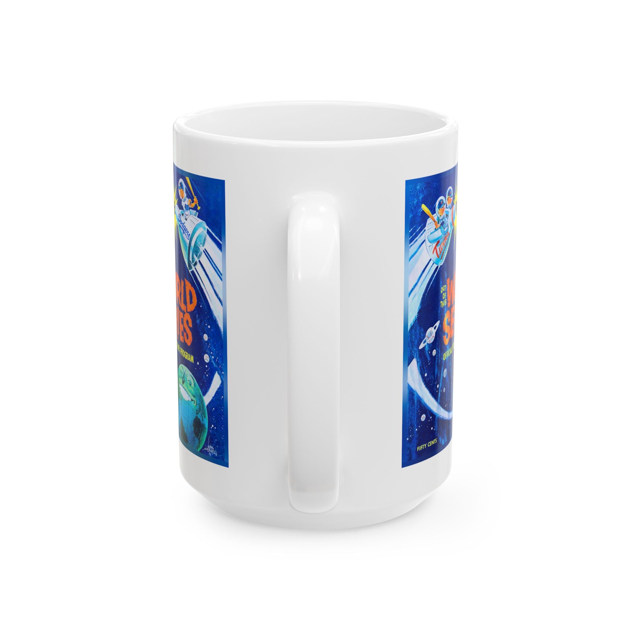Ceramic Mug, 1965 Baseball World Series: Minnesota Twins - Los Angeles Dodgers, Sports Fan Gift, Baseball Lover Mug, MLB Collector Cup,