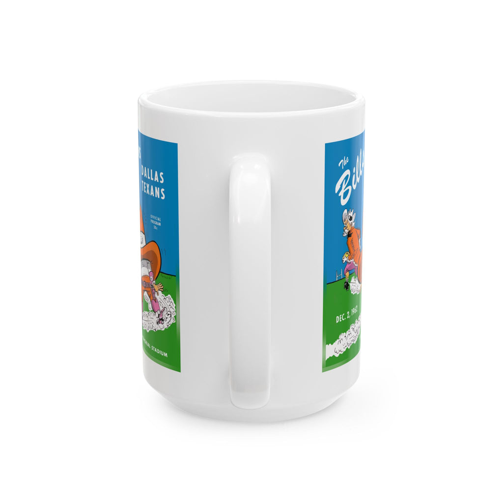 1962 Vintage Dallas Texans - Buffalo Bills Football Program Cover - Ceramic Mug, (11oz, 15oz)