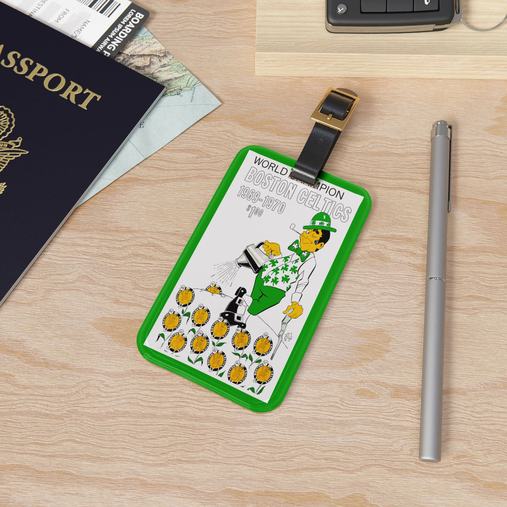 1969-1970 Boston Celtics 'World Champion' Vintage Luggage Tag — Travel ID