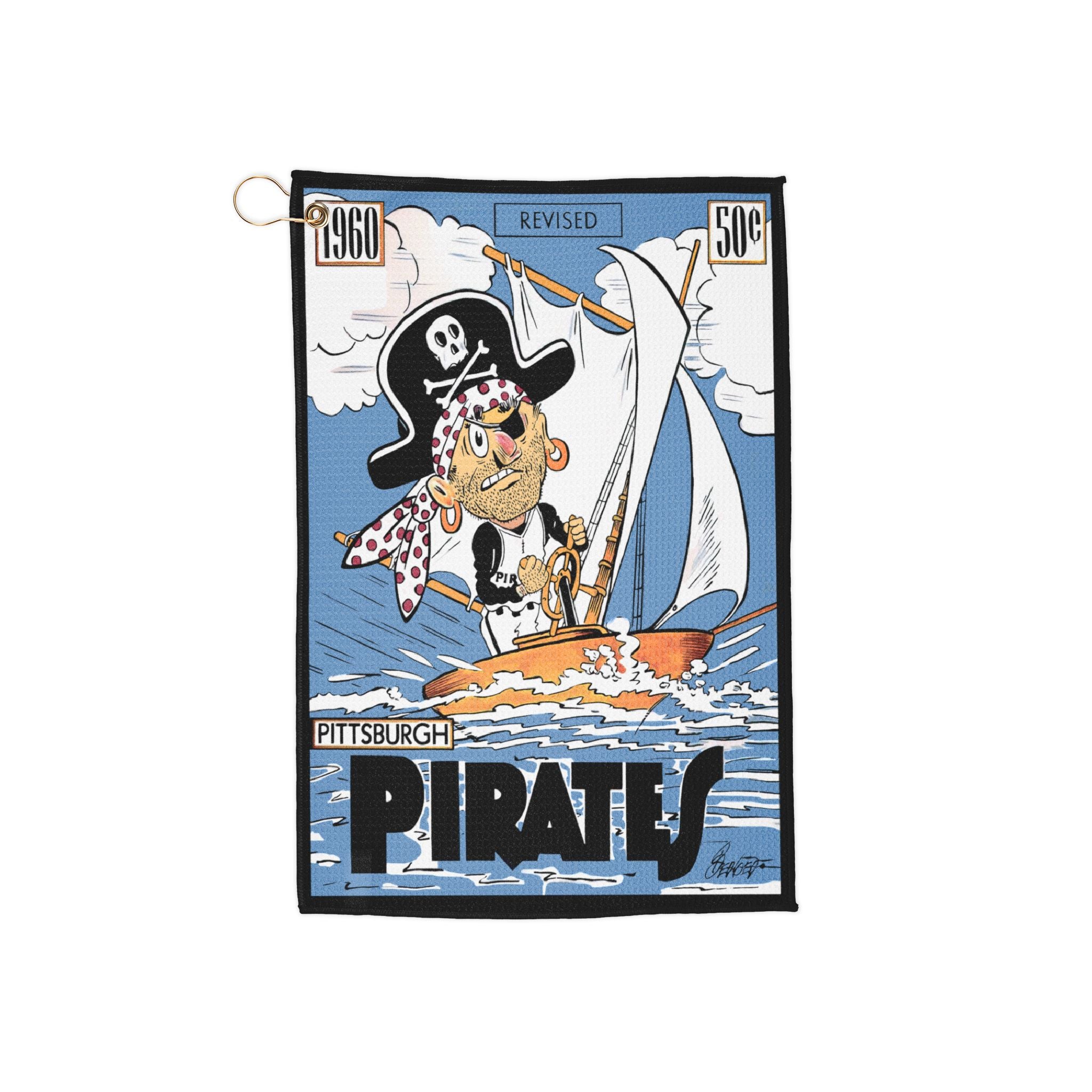Vintage 1960 Pittsburgh Pirates Baseball Golf Towel - Sports Fan Gift, Baseball Memorabilia, Retro Sports Decor, Sports Collectible, Gift