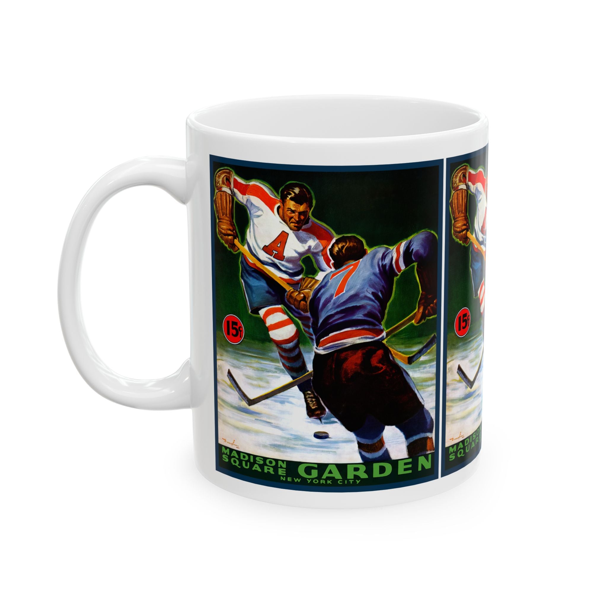 Hockey Ceramic Mug, 1941 - 1942 Brooklyn Americans, Sports Fan Cup, Hockey Lover Gift, Team Tea Cup
