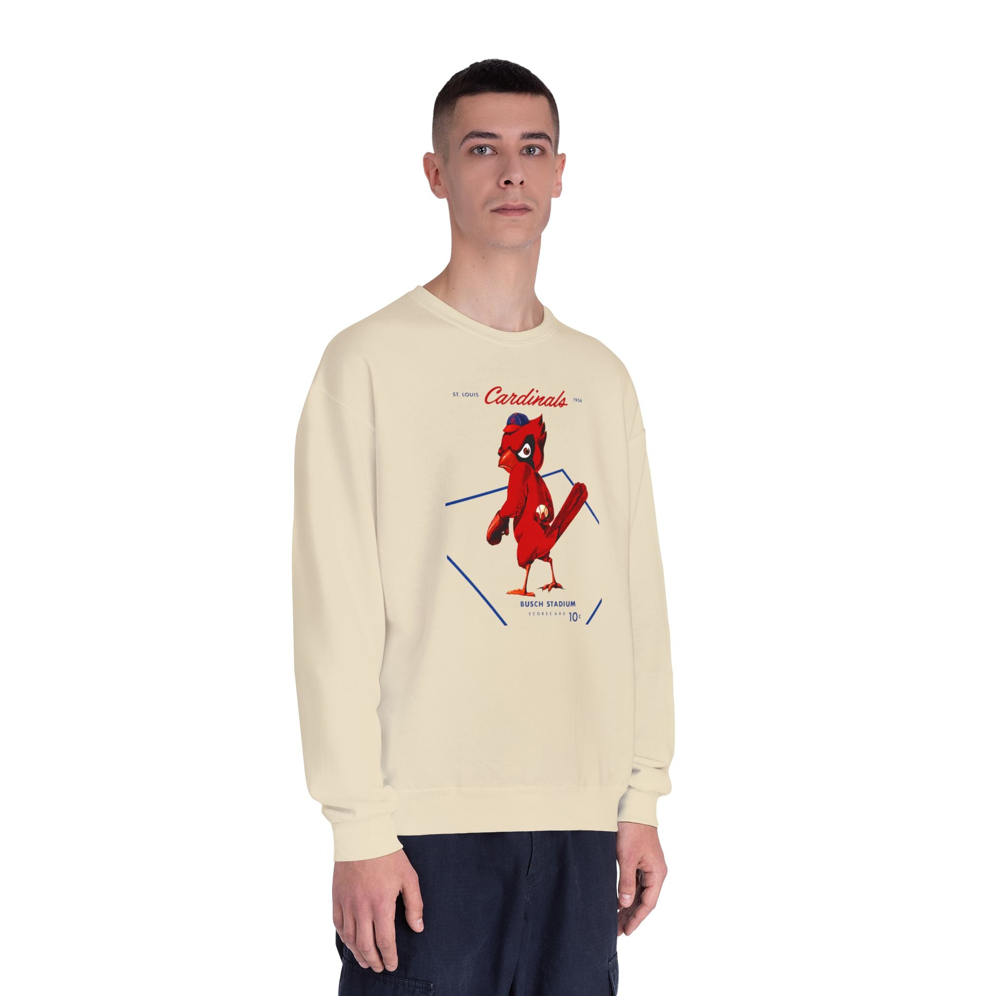 1956 Vintage Cardinals Baseball - Unisex NuBlend® Crewneck Sweatshirt