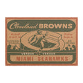 Doormat — 1946 Cleveland Browns vs Miami Seahawks AAFC Vintage Football Design