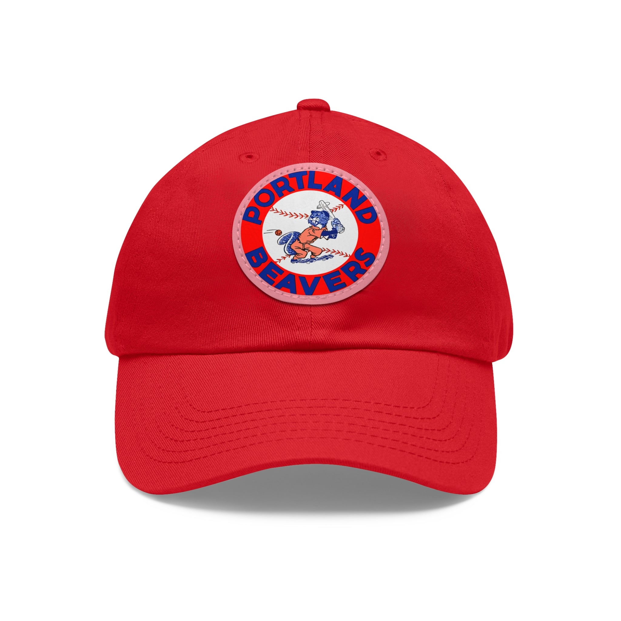 1967 Vintage Portland Beavers - Pacific Coast League Baseball - Dad Hat with Leather Patch (Round)