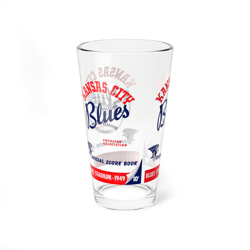 1949 Vintage Kansas City Blues Scorebook Cover-  Pint Glass, 16oz