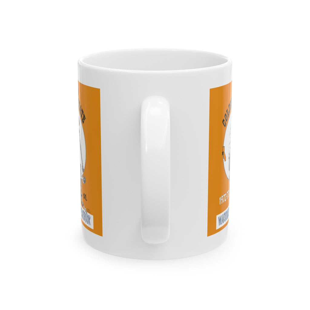 1972-1973 Vintage Golden State Warriors Program Cover - Ceramic Mug, 11oz