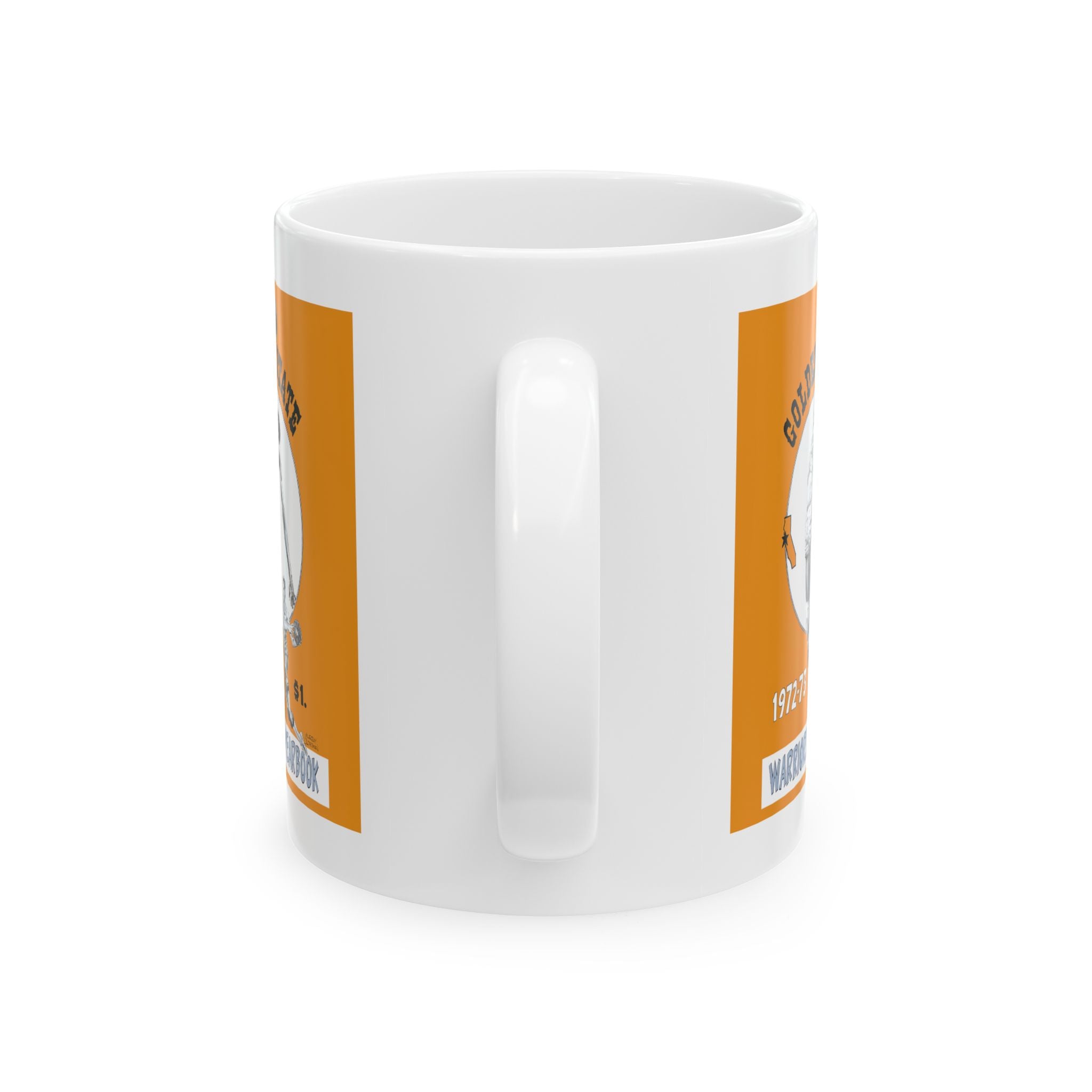 1972-1973 Vintage Golden State Warriors Program Cover - Ceramic Mug, 11oz