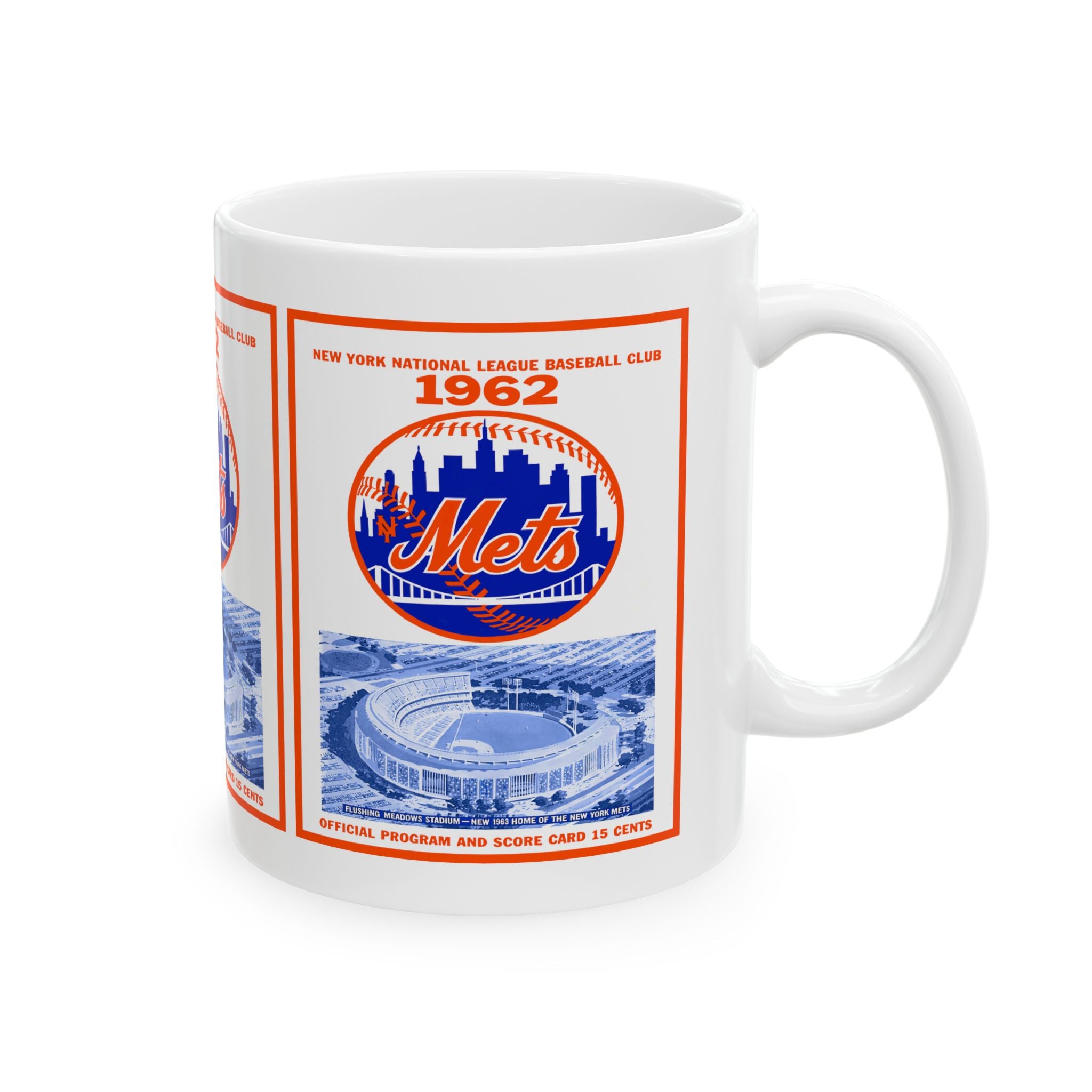 Vintage 1962 Baseball New York Mets Ceramic Mug, Shea Stadium Memorabilia,  Baseball Fans, Collectible Baseball Cup, Sports Coffee Cup