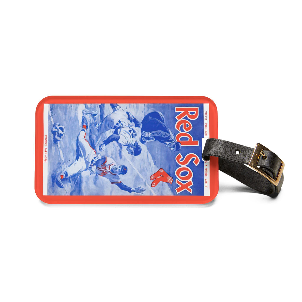 1961 Baseball Boston Luggage Tag | Vintage Sports Travel ID