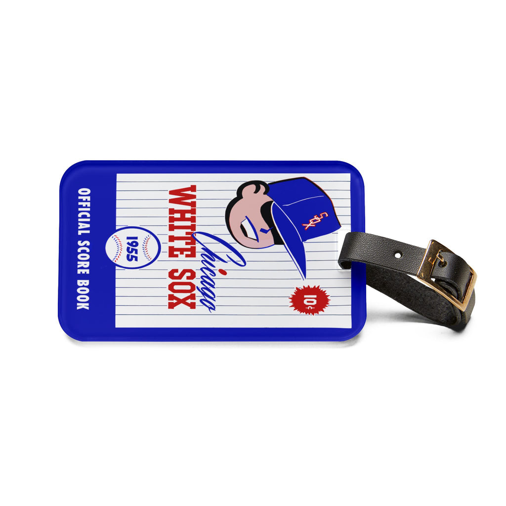 1955 Chicago Baseball Luggage Tag | Vintage Baseball Travel ID