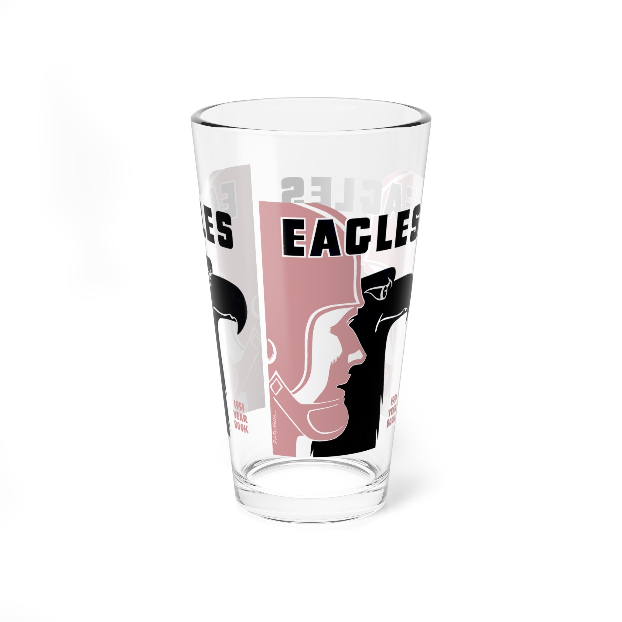 1951 Vintage Philadelphia Eagles Football Yearbook Cover  -  Pint Glass, 16oz