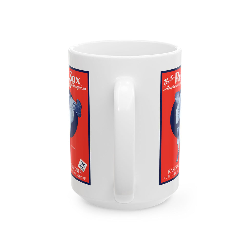 1946 Boston Red Sox Vintage Baseball Program Cover Ceramic Mug — 11/15oz