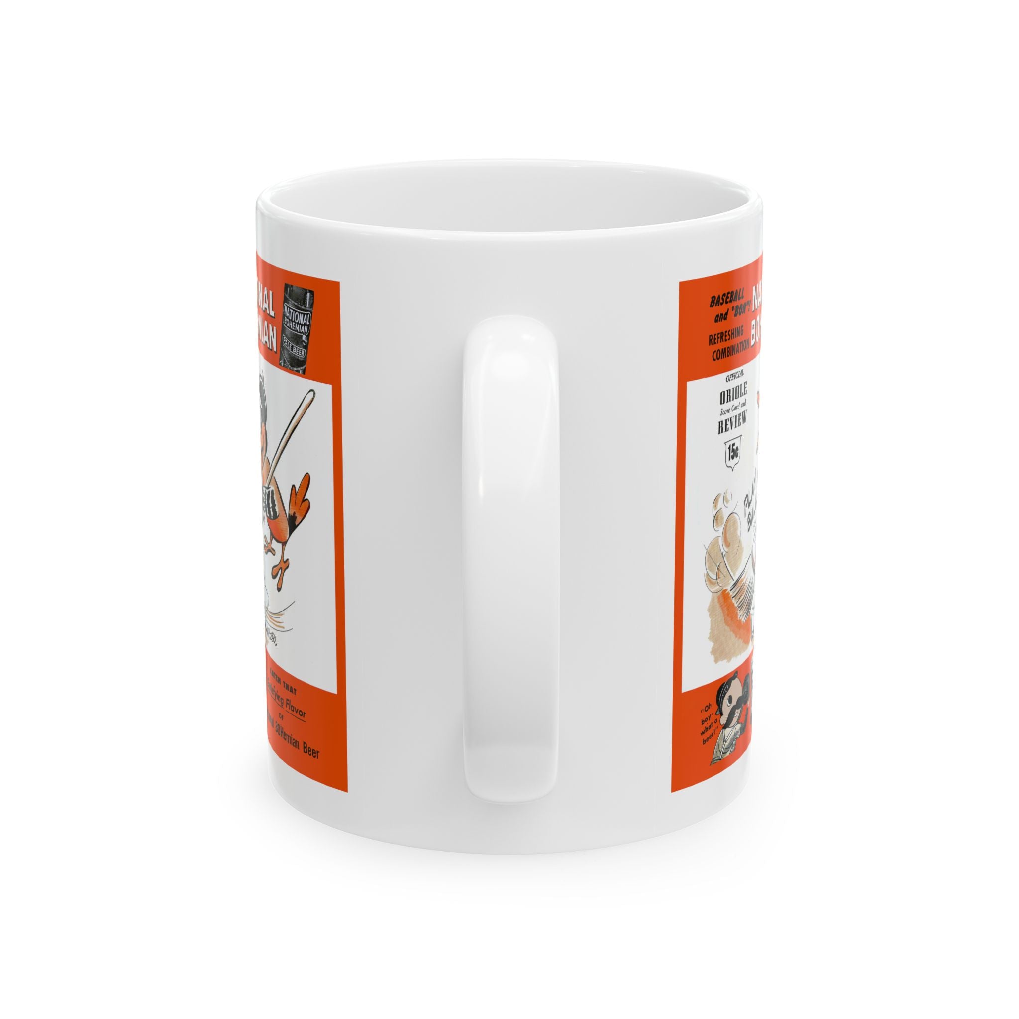 1955 Baltimore Orioles Baseball Ceramic Mug, Vintage Baseball Team Collector Cup, Baseball Fan Gift, Sports Memorabilia, Father's Day Gift,