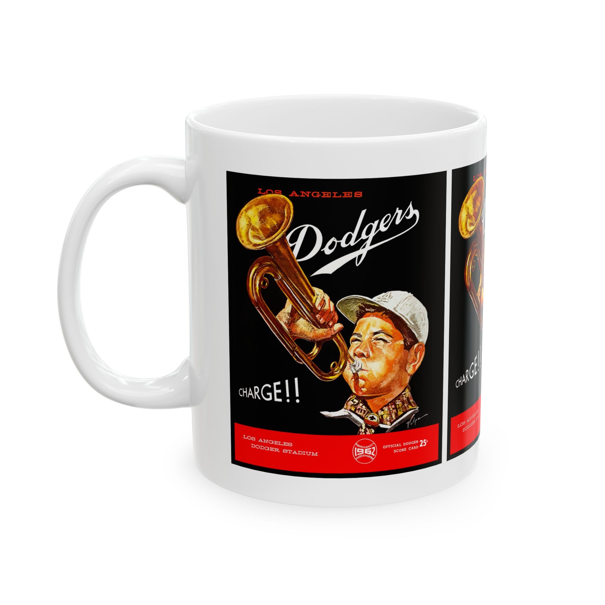 Vintage Ceramic Mug, 1962 Baseball Dodgers, Sports Fan Gift, Retro Coffee Cup, Baseball Lover Gift, Baseball Memorabilia, LA Dodgers Mug,