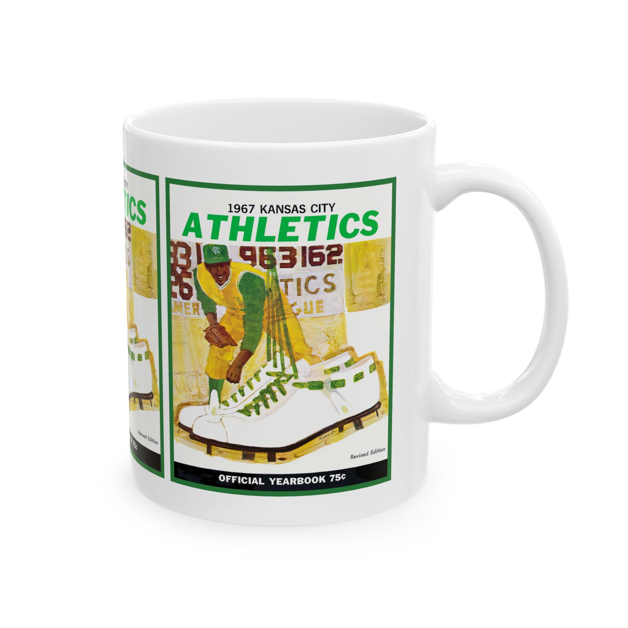 1967 Kansas City Athletics Baseball Mug | Retro Vintage Coffee Cup 11 oz and 15 oz