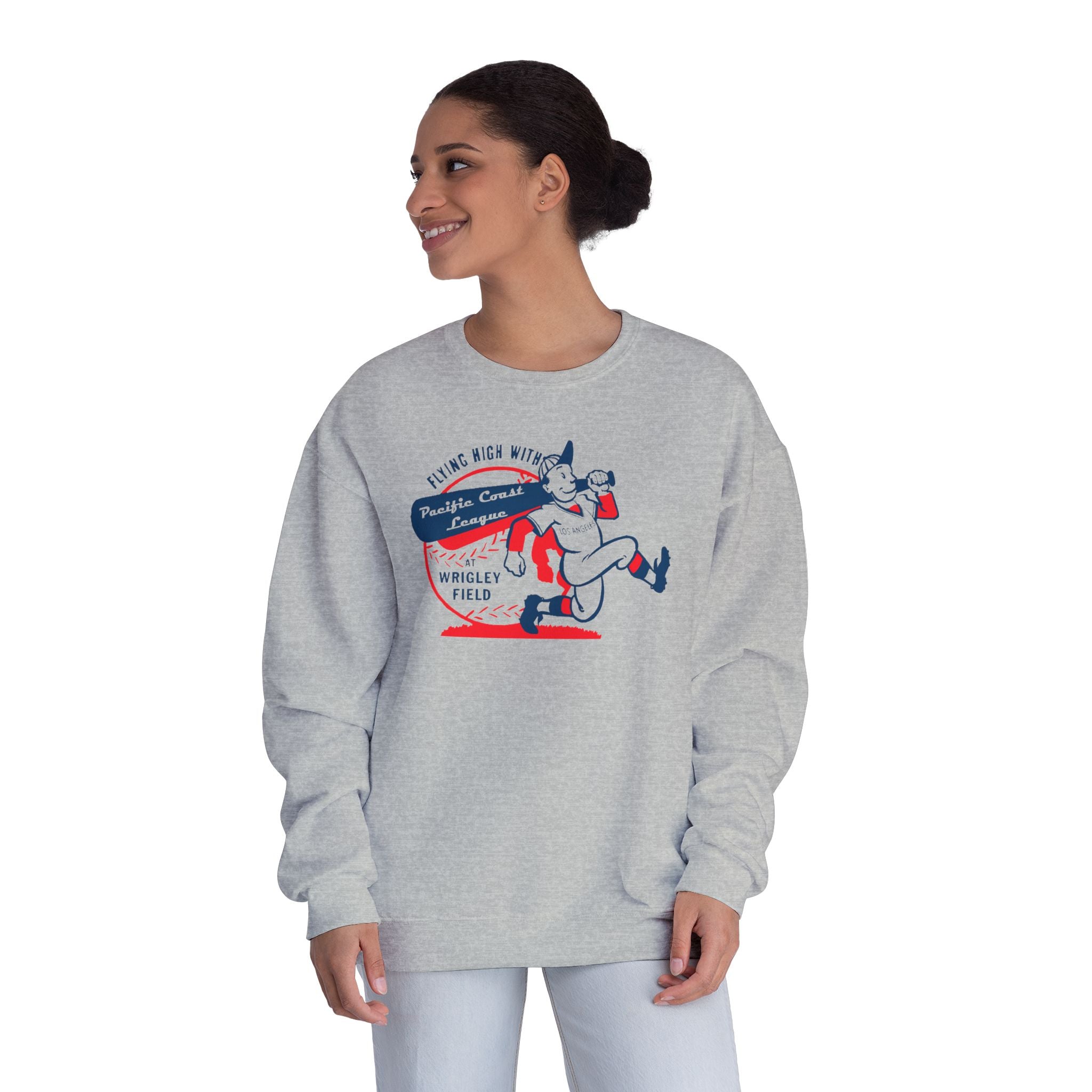Vintage Pacific Coast League Los Angeles Wrigley Field Crewneck Sweatshirt