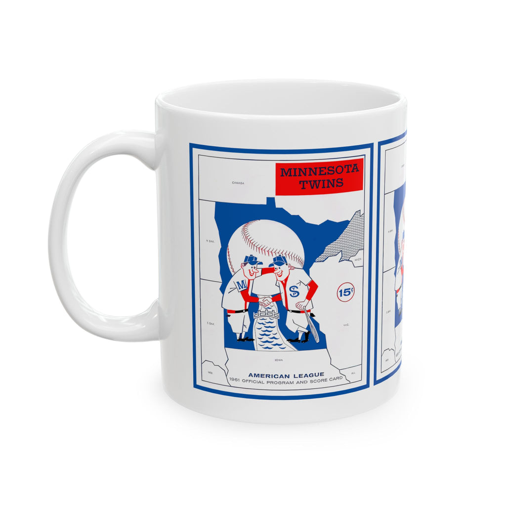Minnesota Twins Ceramic Mug, 1961 Baseball Sports Fan Drinkware, Coffee Cup Gift, Baseball Lover Tea Mug, MLB Decor, Baseball Collectible