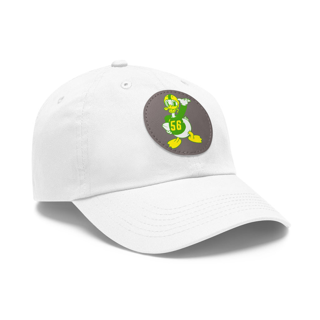 1956 Vintage Oregon Football - Dad Hat with Leather Patch (Round)