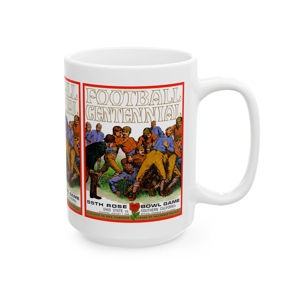 1969 Football Rose Bowl Ceramic Mug — Retro College Game Day Coffee Cup (11oz, 15oz)