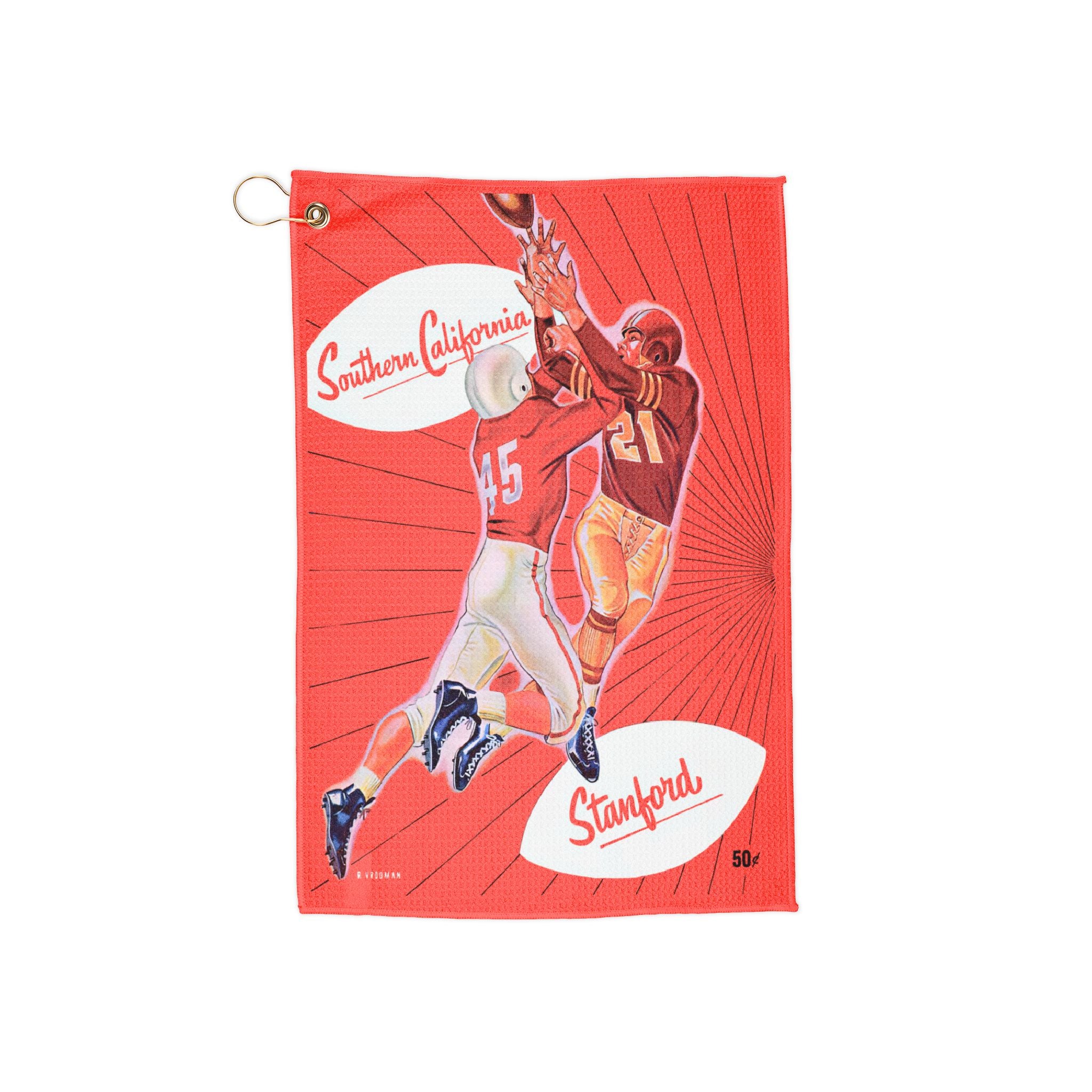 1952 Football Southern California - Stanford Football Golf Towel